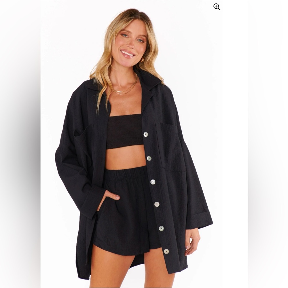 ISO SMYMM “Johns Button Down Shirt” in Black